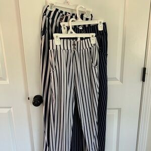 Striped Black and White Pants